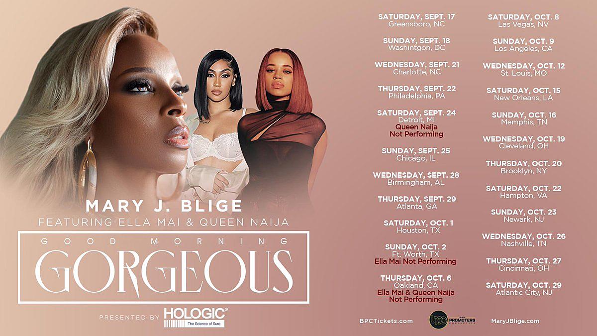 Mary J. Blige Concert Lineup Poster